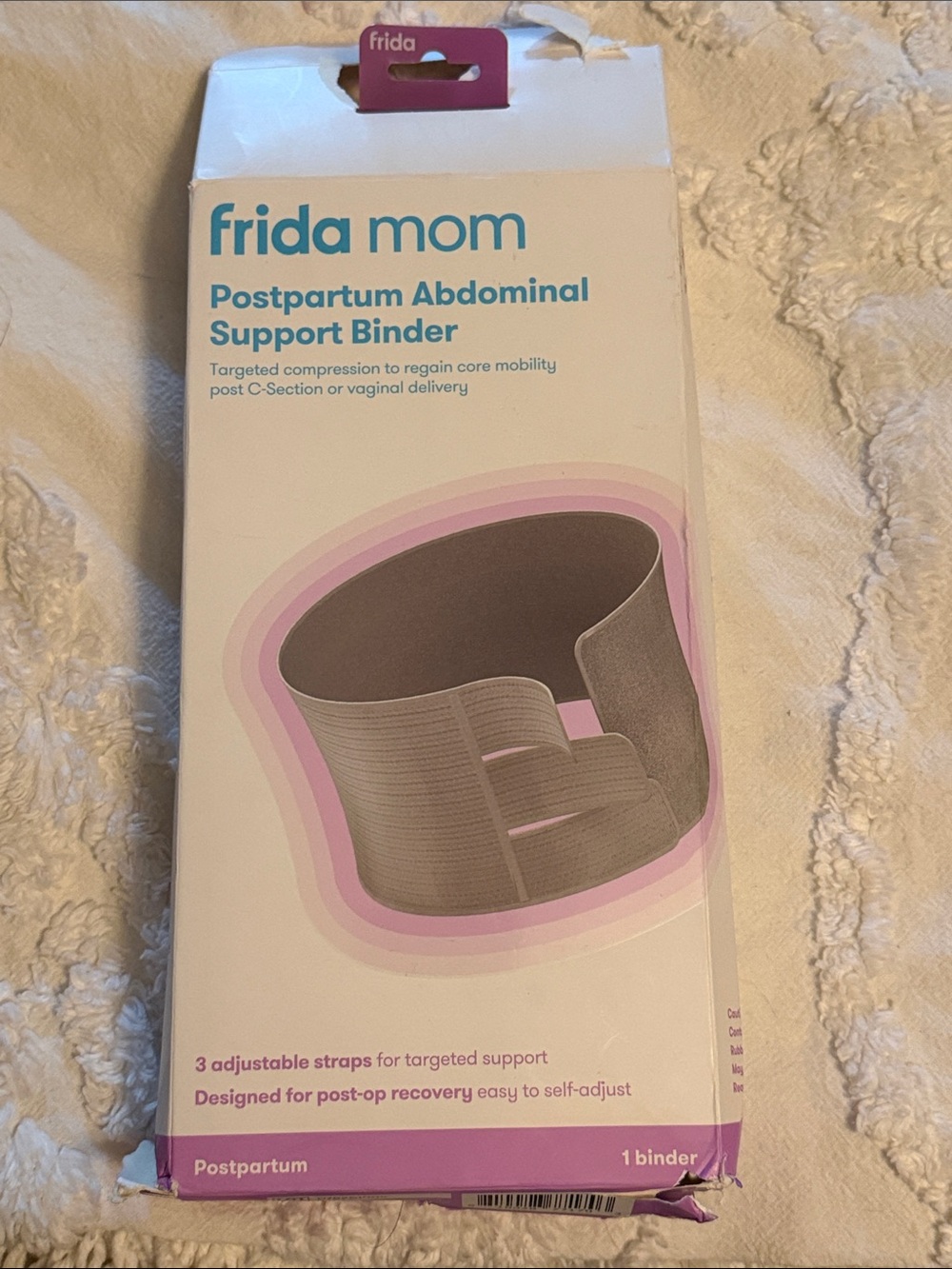 Frida Mom Postpartum Abdominal Support Binder - Gray